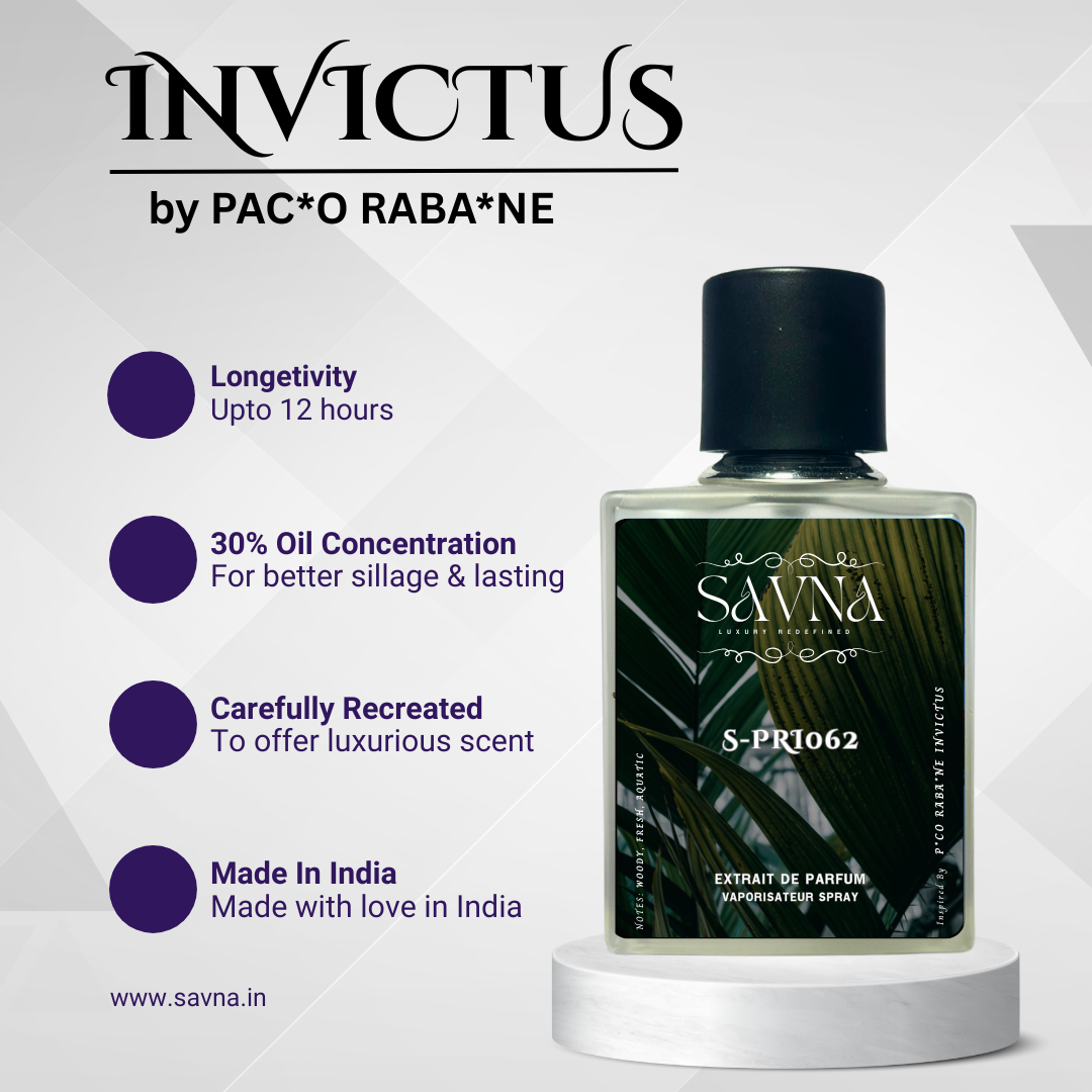 Extrait Invictus Invictus | Pa*o Raba*ne | Extrait de Parfum – savna.in